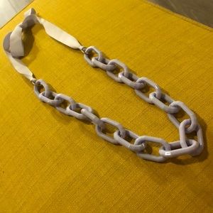 JCrew lilac chunky chain link necklace